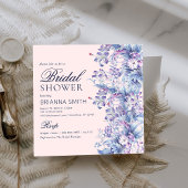 Minimale Blumendusche Einladung