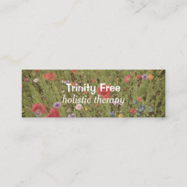 Minimale BlumenGanzheitstherapie-Visitenkarte Mini Visitenkarte