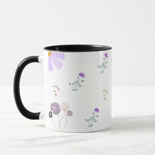 Minimale Blumengefäß-Kaffeetasse Tasse (Links)