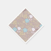 Minimale Blumenmuster Serviette (Ecke)