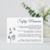 Minimale Blumenorchideen moderne Sicherheitsmaßnah Begleitkarte (Stehend Vorderseite)