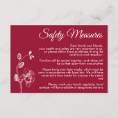 Minimale Blumenorchideen moderne Sicherheitsmaßnah Begleitkarte (Vorderseite)