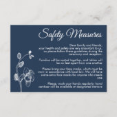 Minimale Blumenorchideen moderne Sicherheitsmaßnah Begleitkarte (Vorderseite)