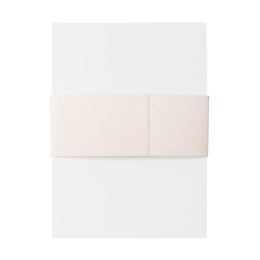 Minimale Blush & Bloom Bold Scrip Monogram Wedding Einladungsbanderole (Rückseitenbeispiel)