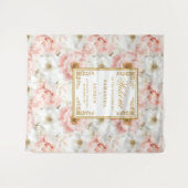 Minimale Blush Gold Wasserfarbenprägung Hintergrun Wandteppich (Vorderseite (Horizontal))