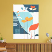 Minimale Blüte Leinwanddruck (Insitu (Wohnzimmer))