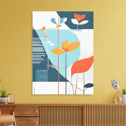 Minimale Blüte Leinwanddruck (Insitu (Wohnzimmer))