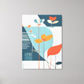 Minimale Blüte Leinwanddruck (Vorderseite)