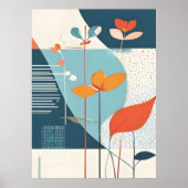 Minimale Blüte Poster (Vorne)