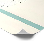 Minimale Blüte Poster (Ecke)