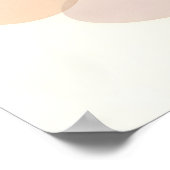 Minimale Boho Moderne Neutrale Abstrakte Formen Poster (Ecke)