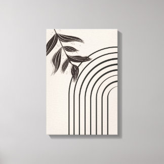 Minimale Boho-Regenbogen-Leinwand Leinwanddruck