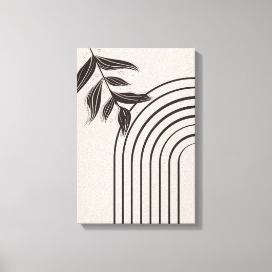 Minimale Boho-Regenbogen-Leinwand Leinwanddruck (Vorderseite)