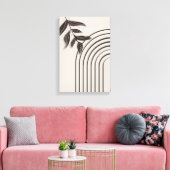 Minimale Boho-Regenbogen-Leinwand Leinwanddruck (Insitu (Wohnzimmer))