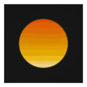 Minimale Boho-Sonnen-Linienkunst Ästhetischer So Poster