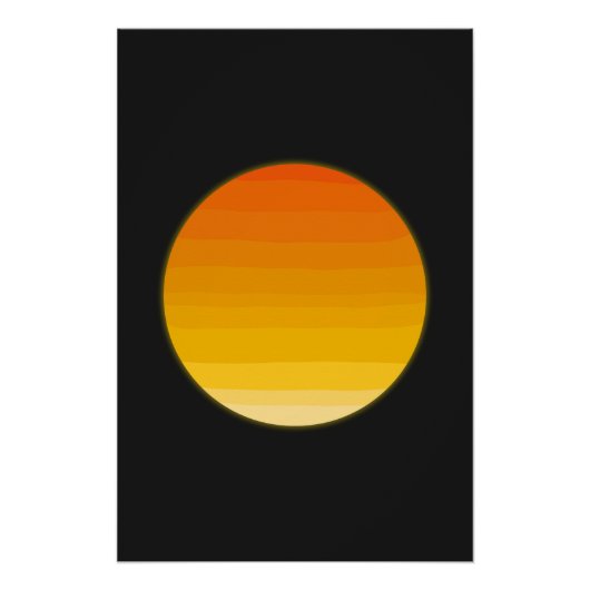 Minimale Boho-Sonnenlinienkunst | Ästhetischer Son Poster (Vorderseite)