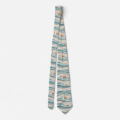 Minimale Boho-Strandmuster Krawatte (Rückseite)