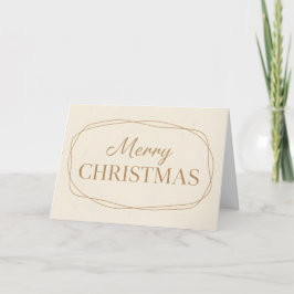 Minimale Boho-Weihnachtsgrüße Feiertagskarte