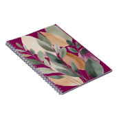 Minimale botanische Blattmuster Notizblock (Rechte Seite)