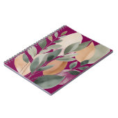 Minimale botanische Blattmuster Notizblock (Linke Seite)