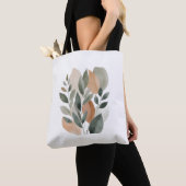 Minimale botanische Blattmuster Tasche (Von Nahem)