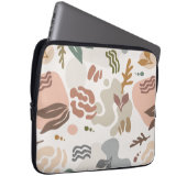 Minimale botanische Blumen Laptopschutzhülle (Vorne Rechts)