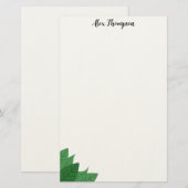 Minimale botanische Ecke Briefpapier (Vorne/Hinten)