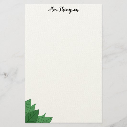 Minimale botanische Ecke Briefpapier (Vorderseite)