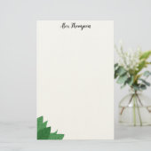 Minimale botanische Ecke Briefpapier (Stehend Vorderseite)