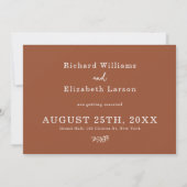 Minimale Botanische Kranzmonographie Save The Date (Rückseite)