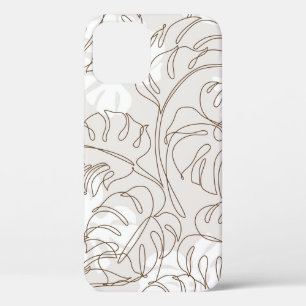 Minimale botanische Kunst nahtloses Muster. Tropis Case-Mate iPhone Hülle