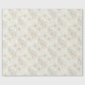 Minimale botanische Linienkunst-Muster (1) Geschenkpapier (Flach)