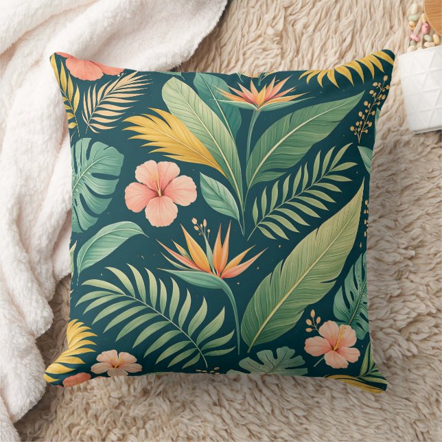 Minimale botanische Muster Kissen (Decke)