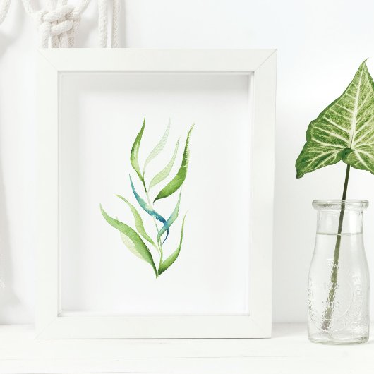 Minimale botanische Pflanze Poster