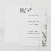 Minimale botanische Save-the-Date-Karte Save The Date (Vorne/Hinten)