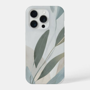 Minimale botanische Schichten – Ruhige neutrale Ab iPhone 15 Pro Hülle