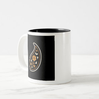 Minimale Boteh Paisley Zweifarbige Tasse