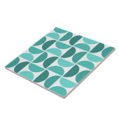 Minimale Bowls des Mitteljahrhunderts Kunst Türkis Fliese (Seite)