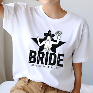 Minimale Braut Blumen T-Shirt