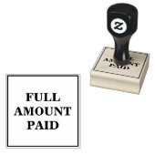 Minimale Briefmarke "VOLLSTÄNDIG BEZAHLTER BETRAG" Gummistempel (Stempel)