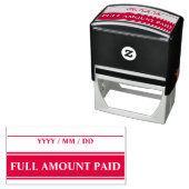 Minimale Briefmarke "VOLLSTÄNDIG BEZAHLTER BETRAG" Permastempel (Beispiel)