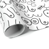 minimale Brustentwicklung Geschenkpapier (Rolleneckpunkt)