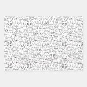 minimale Brustentwicklung Geschenkpapier Set (Vorderseite)