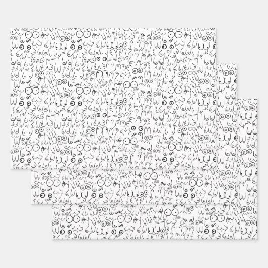 minimale Brustentwicklung Geschenkpapier Set (Set)