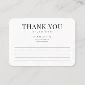 Minimale Business dank Ihrer Karte (Vorderseite)