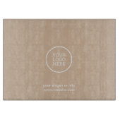 Minimale Business-Logos für Unternehmen Schneidebrett (Vorderseite)