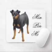 Minimale Button-Mama Mousepad (Mit Mouse)