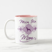 Minimale Button-Mama Zweifarbige Tasse (Links)