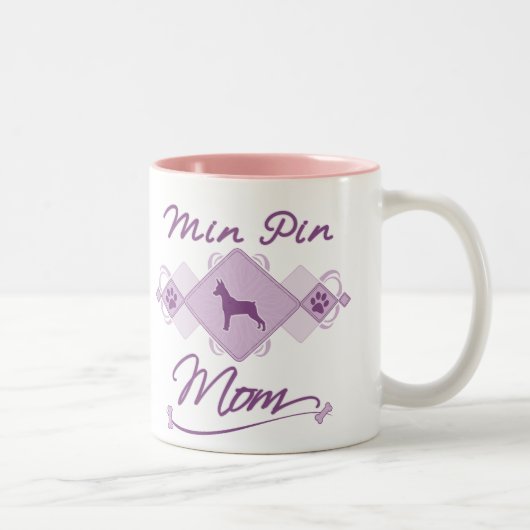 Minimale Button-Mama Zweifarbige Tasse (Rechts)