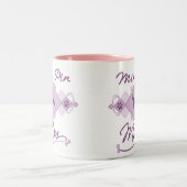 Minimale Button-Mama Zweifarbige Tasse (Mittel)